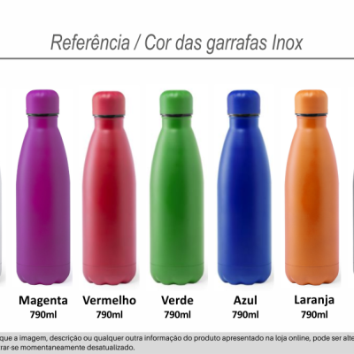 Garrafa em aço inox personalizada - Nome - GAGUA01