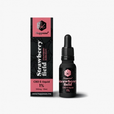 E-Liquid - Happease CBD - Strawberry Field
