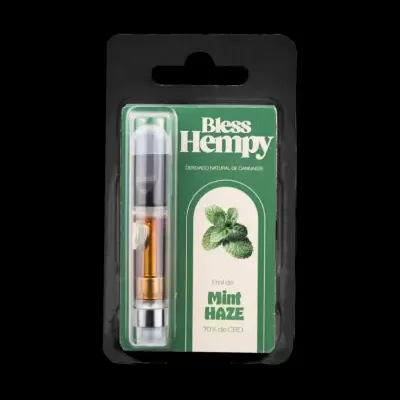Bless Hempy - Cartucho descartável com 70% CBD