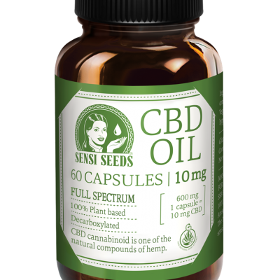 Sensi Seeds - Óleo de CBD 10mg (60 Cápsulas)