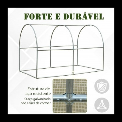 Invernadero 295 x 200 x 190 cm - Blanco Invernadero 295 x 200 x 190 cm - Blanco