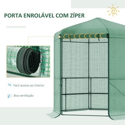 Invernadero hexagonal 194 x 194 x 215 cm Invernadero hexagonal 194 x 194 x 215 cm