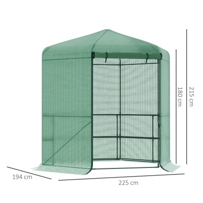 Invernadero hexagonal 194 x 194 x 215 cm Invernadero hexagonal 194 x 194 x 215 cm