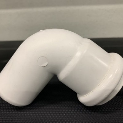 Rodilla PVC DIN Blanco 90º Ø40 mm