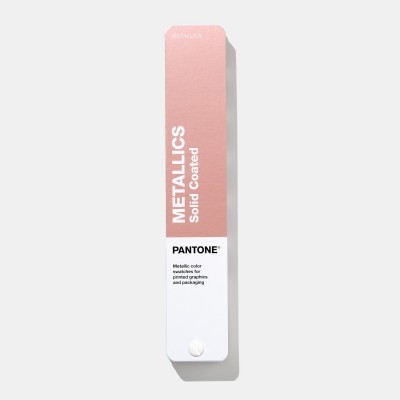 Disco de amostras de cor Pantone METALLICS rosa metálico e branco