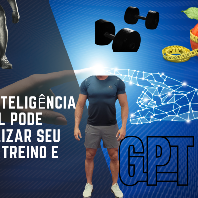 Como o Chatgpt pode Personalizar Seu Plano de Treino e Dieta Imagem sobre inteligência artificial para personalizar treino e dieta com elementos de fitness e tecnologia