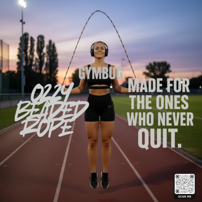 Corda&#x20;de&#x20;Saltar&#x20;GymBug&#x20;Ozzy&#x20;&#x2013;&#x20;Beaded&#x20;Rope&#x20;Dur&#x00E1;vel&#x20;e&#x20;Ajust&#x00E1;vel