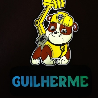 Iluminária Rubble (Patrulha Pata)