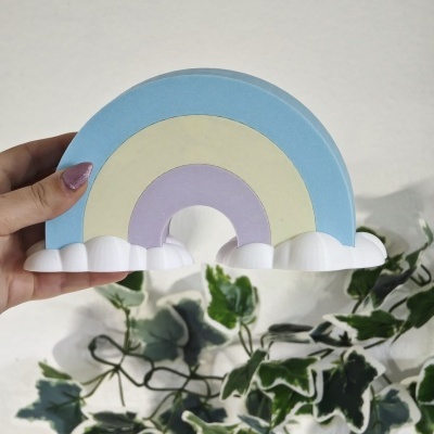 Mealheiro Arco-Íris 3D