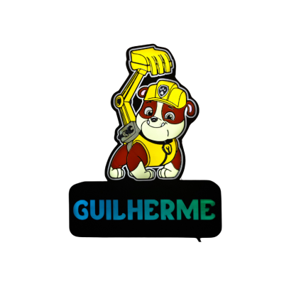 Iluminária Rubble (Patrulha Pata)