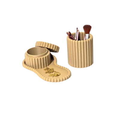 Conjunto 3D Porta-Joias & Porta-Pincéis