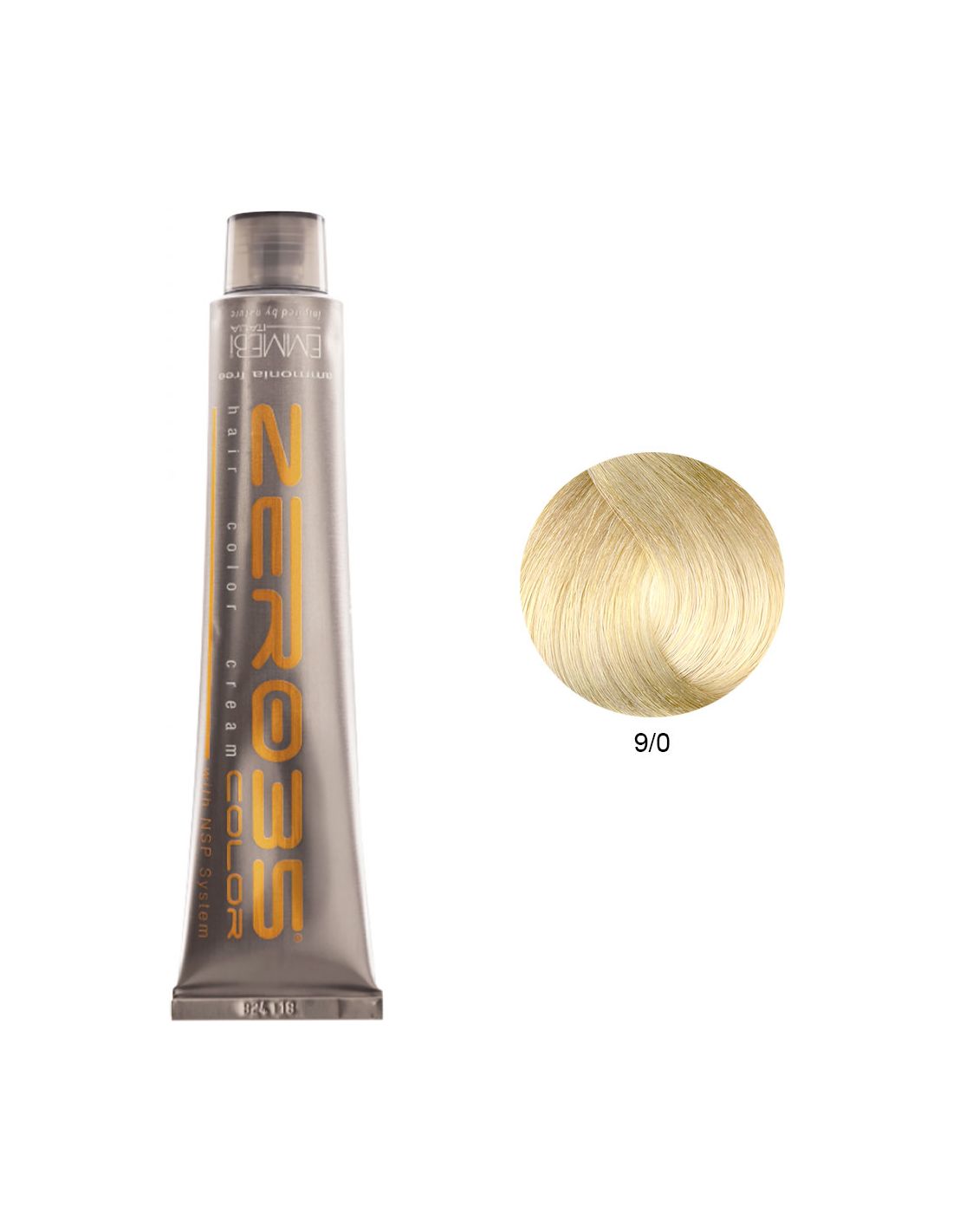 Coloração Sem Amoníaco 100ml - 9/0 Loiro Muito Claro - Zero35 - Emmebi