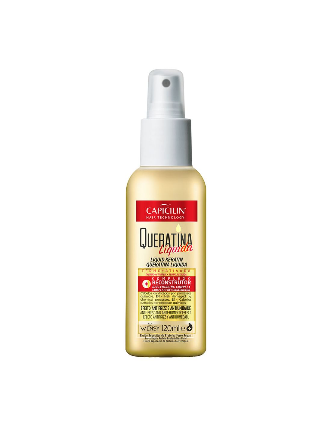 Spray de Queratina Líquida 120ml - Capicilin