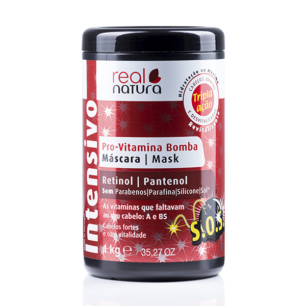 Real Natura MÁSCARA SEM SAL PRO-VITAMINA BOMBA 1KG