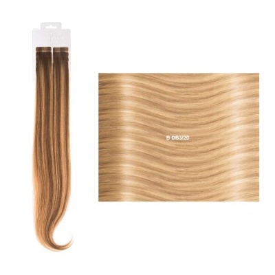 Extensões lisas (cm45/50) com adesivo Balayage BM | SHE Hair Extensions