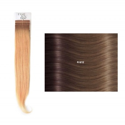 Extensões lisas (cm45/50) com adesivo Raízes Escuras RM | SHE Hair Extensions