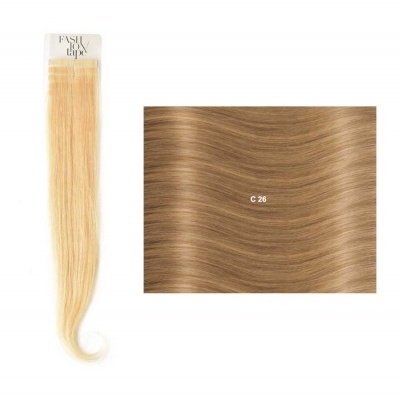 Extensões lisas (cm40/45) com adesivo Cor Natural NC| SHE