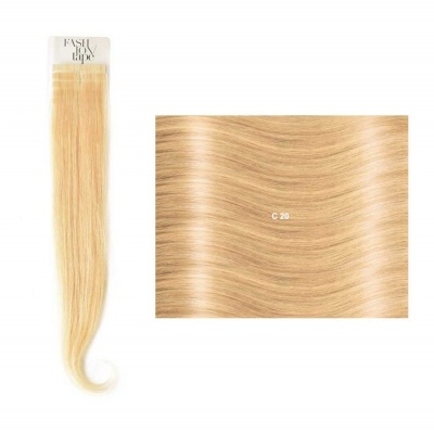 Extensões lisas (cm40/45) com adesivo Cor Natural NC| SHE