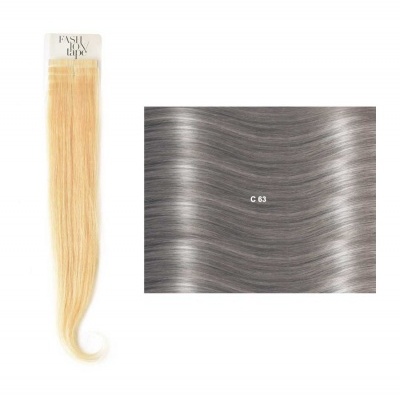 Extensões lisas (cm40/45) com adesivo Cor Natural NC| SHE