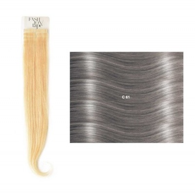 Extensões lisas (cm40/45) com adesivo Cor Natural NC| SHE