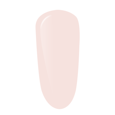 Amostra de verniz de unhas rosa claro com brilho