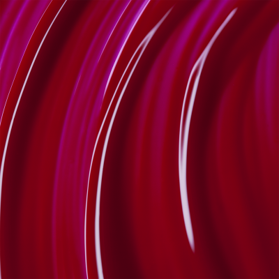 Superfície curva vermelha brilhante com reflexos de luz