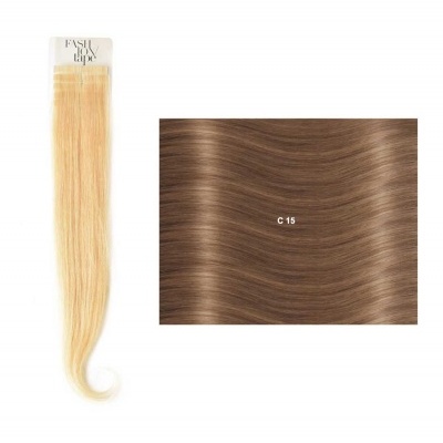 Extensões lisas (cm40/45) com adesivo Cor Natural NC| SHE