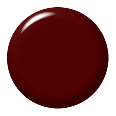 Esfera lisa borgonha brilhante sobre fundo branco