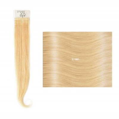 Extensões lisas (cm40/45) com adesivo Cor Natural NC| SHE