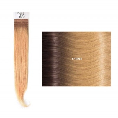 Extensões lisas (cm45/50) com adesivo Raízes Escuras RM | SHE Hair Extensions