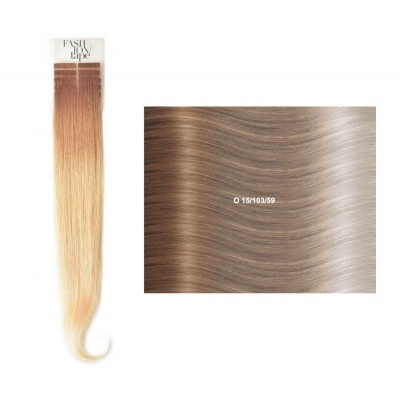 Extensões lisas (cm55/60) com adesivo Ombré OL | SHE Hair Extensions