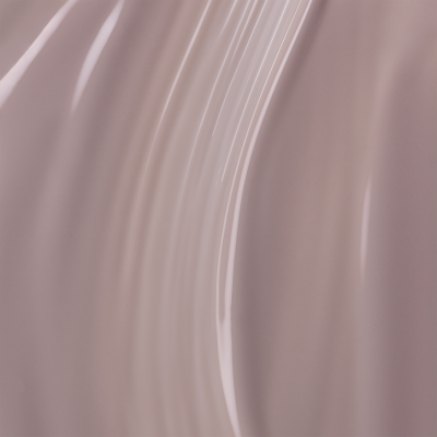 Superfície curva rosa claro com textura brilhante e linhas verticais suaves