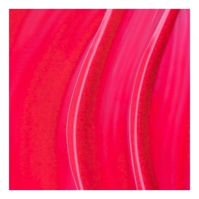 Superfície rosa brilhante com linhas curvas