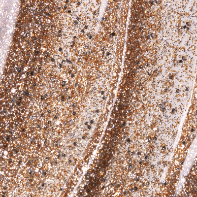Textura viscosa com glitter dourado e prateado