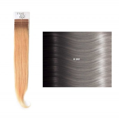 Extensões lisas (cm45/50) com adesivo Raízes Escuras RM | SHE Hair Extensions