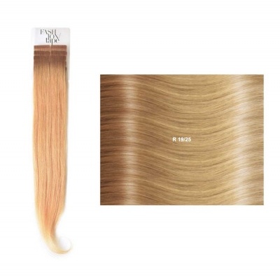 Extensões lisas (cm45/50) com adesivo Raízes Escuras RM | SHE Hair Extensions