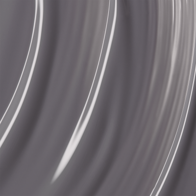 Superfície de vidro transparente com reflexos e linhas curvas de luz branca