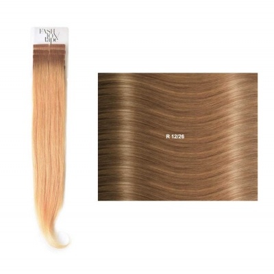 Extensões lisas (cm45/50) com adesivo Raízes Escuras RM | SHE Hair Extensions