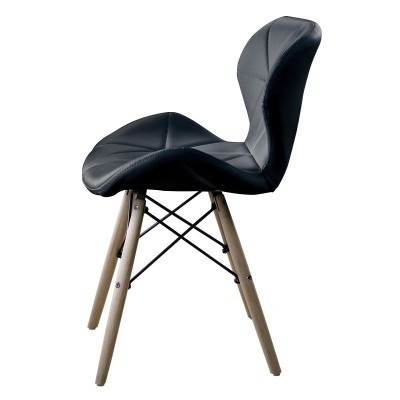 ItalianDesign CADEIRA EIFFEL QUILTED BLACK