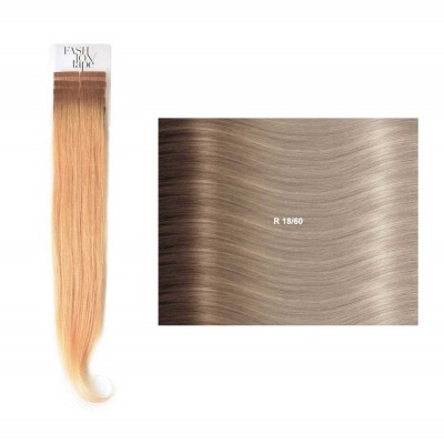 Extensões lisas (cm45/50) com adesivo Raízes Escuras RM | SHE Hair Extensions