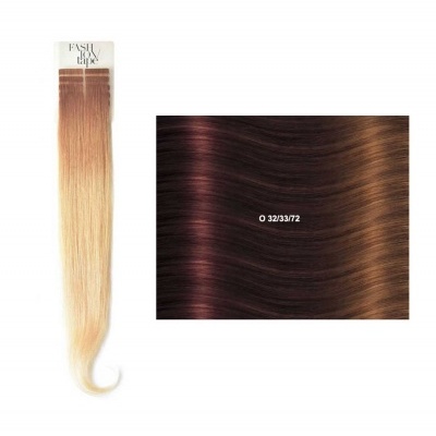 Extensões lisas (cm55/60) com adesivo Ombré OL | SHE Hair Extensions