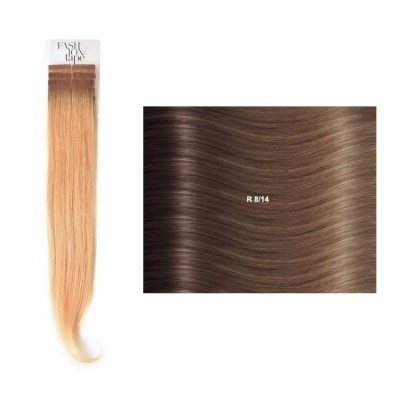 Extensões lisas (cm45/50) com adesivo Raízes Escuras RM | SHE Hair Extensions