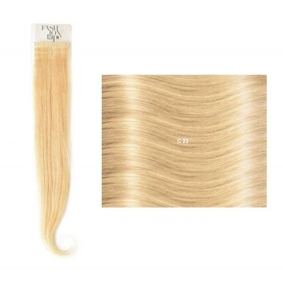 Extensões lisas (cm40/45) com adesivo Cor Natural NC| SHE