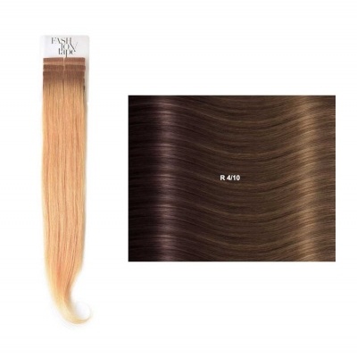 Extensões lisas (cm45/50) com adesivo Raízes Escuras RM | SHE Hair Extensions