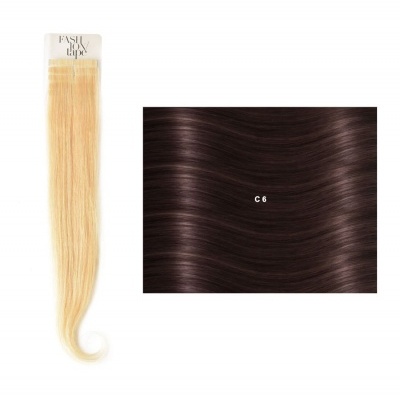 Extensões lisas (cm40/45) com adesivo Cor Natural NC| SHE