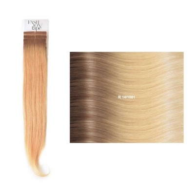 Extensões lisas (cm45/50) com adesivo Raízes Escuras RM | SHE Hair Extensions