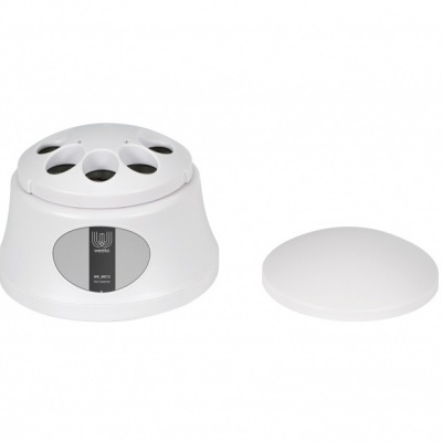 Dispositivo branco com base ovalada e tampo separado, com rótulo ML-6001 TURBINA