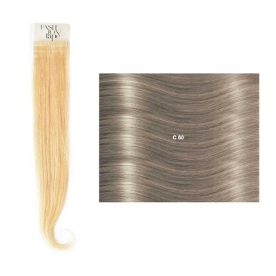 Extensões lisas (cm40/45) com adesivo Cor Natural NC| SHE