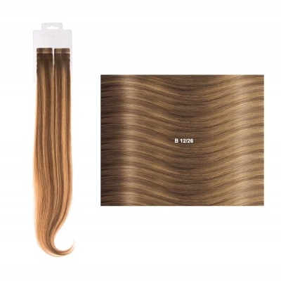 Extensões lisas (cm45/50) com adesivo Balayage BM | SHE Hair Extensions