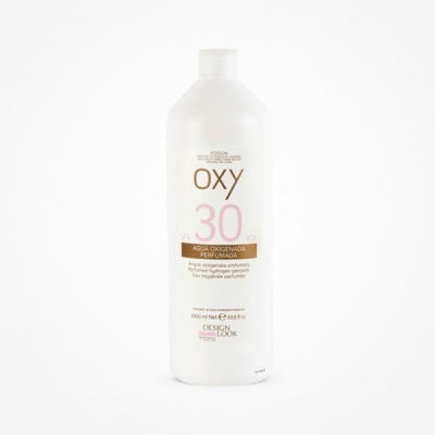 Frasco branco de água oxigenada perfumada Oxy 30 1000ml